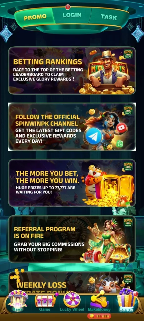 Spin Winpk Event