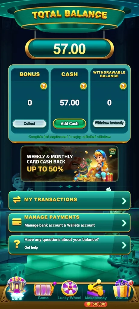 Spin Winpk Deposit